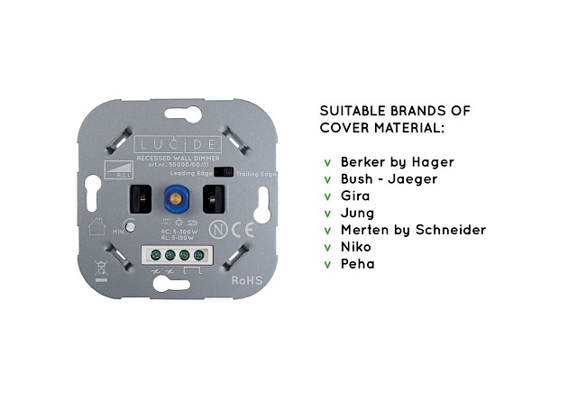 Диммер Lucide 50000/00/31 изображение 3 Диммер Lucide 50000/00/31 Фото № 3
