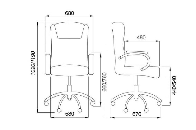Кресло руководителя AksHome Boss серый, экокожа 48359 Фото № 2