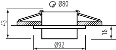 Точечный светильник Kanlux LONVI DSO W/W 35741 2