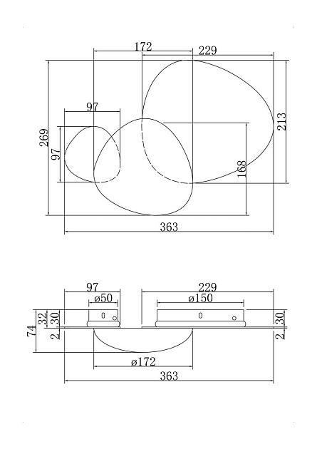 Настенный светодиодный светильник Maytoni Jack-stone MOD314WL-L8G3K Фото № 3