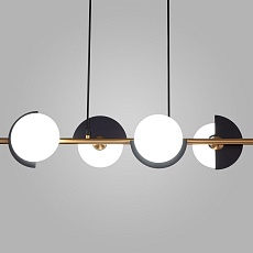Подвесная люстра Eurosvet Moity 70149/4 черный/латунь 3
