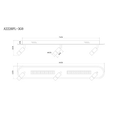 Светодиодный спот Arte Lamp Pisces A2220PL-3GO 1