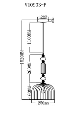 Подвесной светильник Moderli Charm V10903-P 1