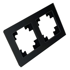 Рамка 2-постовая Stekker Катрин черный матовый GFR00-7002-05М 49601 5