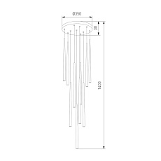Подвесная люстра TK Lighting 10114 Piano 1