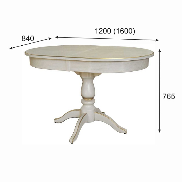 Кухонный стол Мебелик Тарун 4 005472 изображение 3 Кухонный стол Мебелик Тарун 4 005472 Фото № 3
