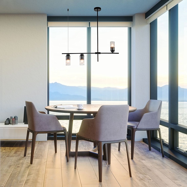 Подвесная люстра Escada Reverse 2100/3P Black изображение 6 Подвесная люстра Escada Reverse 2100/3P Black Фото № 6