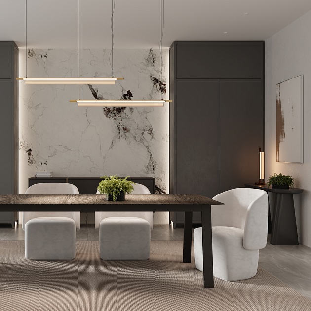 Подвесной светодиодный светильник Maytoni Loom MOD258PL-L20BS3K изображение 2 Подвесной светодиодный светильник Maytoni Loom MOD258PL-L20BS3K Фото № 2