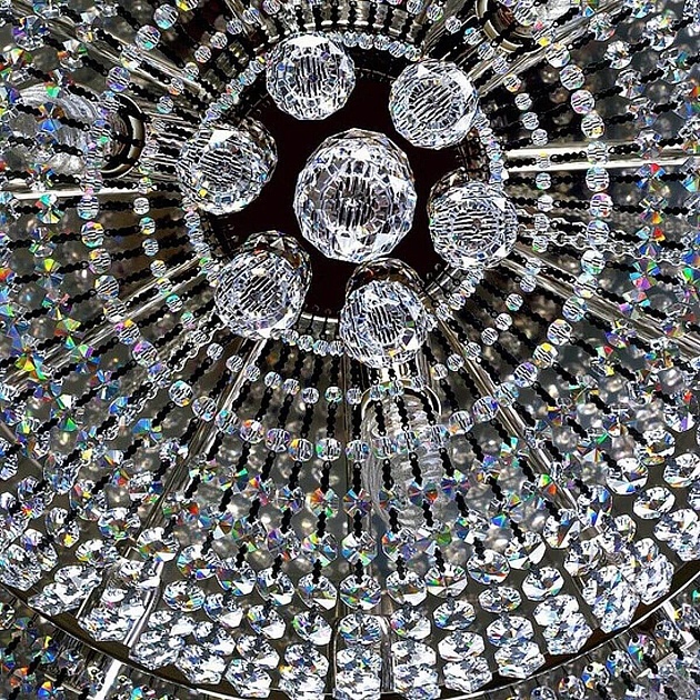 Потолочная люстра Artglass Gerta Dia 800 Nickel CE Фото № 2