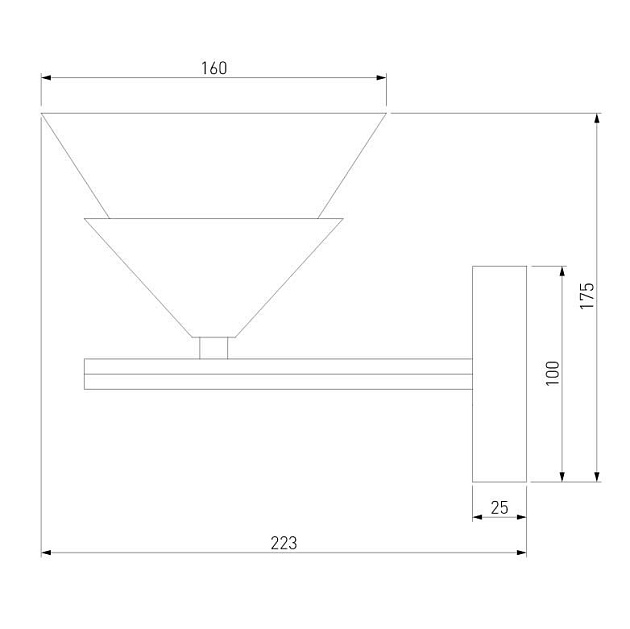 Бра Eurosvet Rylee 70138/1 хром Фото № 3