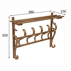 Настенная вешалка Мебелик В 7Н 002220 2