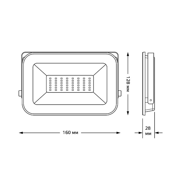 Прожектор светодиодный Gauss Qplus 30W 6500К 690511330 Фото № 3