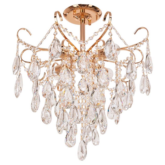 Потолочная люстра ЭкономСвет 15506/4FGD WT Фото № 1