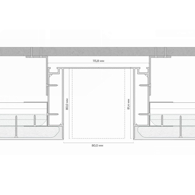 Ниша FerGipps черный НС 80 УТ000001663 Фото № 2