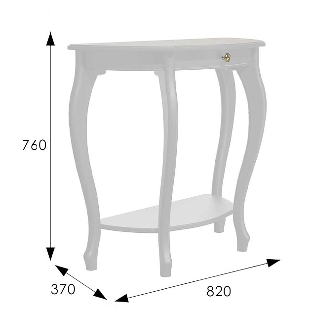 Консоль Мебелик Элегант Л 008527 Фото № 3