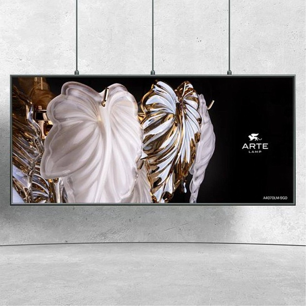 Подвесная люстра Arte Lamp Lilly A4070LM-9GO изображение 3 Подвесная люстра Arte Lamp Lilly A4070LM-9GO Фото № 3