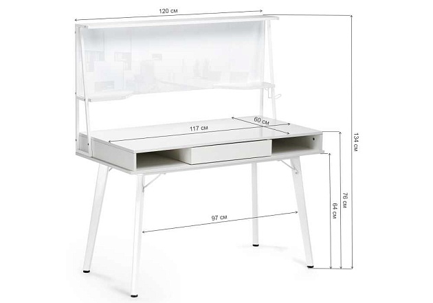 Компьютерный стол Woodville Ivor 11973 изображение 9 Компьютерный стол Woodville Ivor 11973 Фото № 9