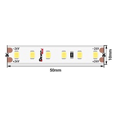 Светодиодная влагозащищенная лента DesignLed 14,4W/m 120120Led/m 2835SMD теплый белый 5M DSG2120-24-WW-65 007784