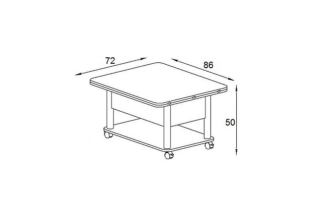 Стол-трансформер Woodville Виват 402947 Фото № 3