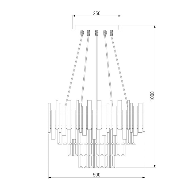Подвесная люстра Bogates Piano 340/6 Strotskis Smart Фото № 2