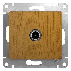 ТВ-розетка оконечная Systeme Electric Glossa дуб GSL000591
