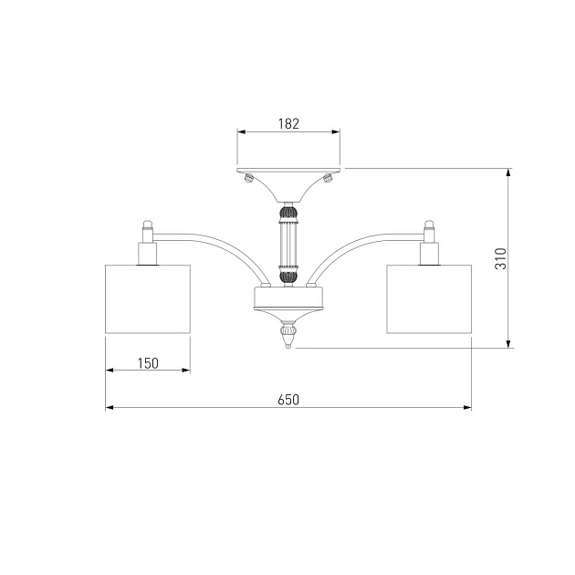 Подвесная люстра Eurosvet 60080/5 сатин-никель Фото № 2