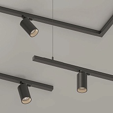 POWERLINE Трековый светильник SPOT LED 220В 10Вт 4000К CRI90 50° TRIAC угольно-черный 1