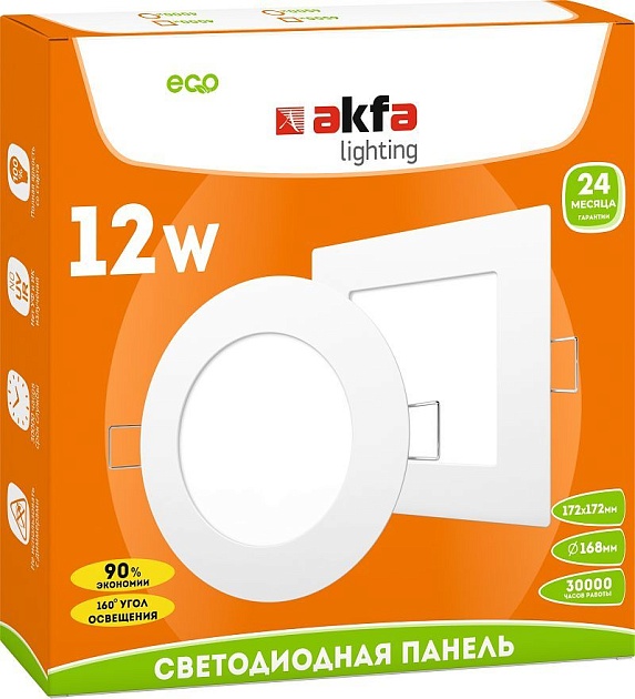 Встраиваемая светодиодная панель Akfa Lighting AK-LPS FLLPR00000017 Фото № 2