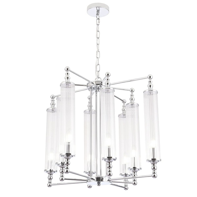 Подвесная люстра Crystal Lux Tomas SP8 D650 Chrome Фото № 5