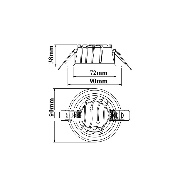 Встраиваемый светодиодный светильник Fiberli CDEW3-TECO 12130705 Фото № 2