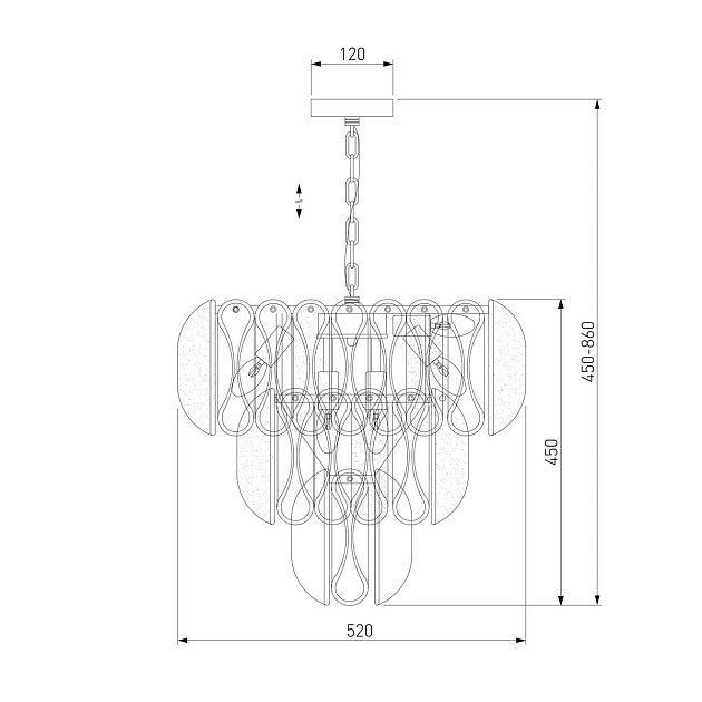 Подвесная люстра Bogates Callas 365/12 Фото № 2