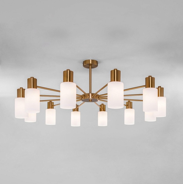 Потолочная люстра Eurosvet Vegga 70160/12 латунь Smart изображение 1 Потолочная люстра Eurosvet Vegga 70160/12 латунь Smart Фото № 1