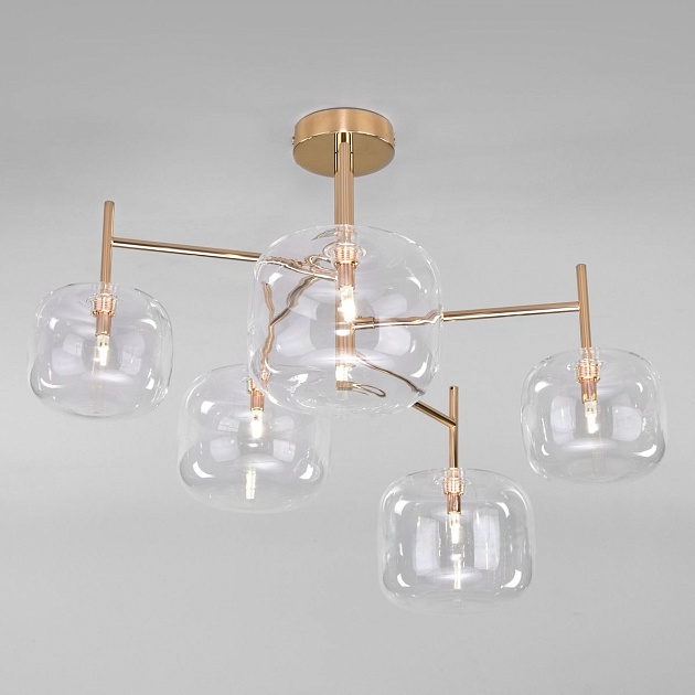 Потолочная люстра Eurosvet Jar 70128/5 золото изображение 5 Потолочная люстра Eurosvet Jar 70128/5 золото Фото № 5