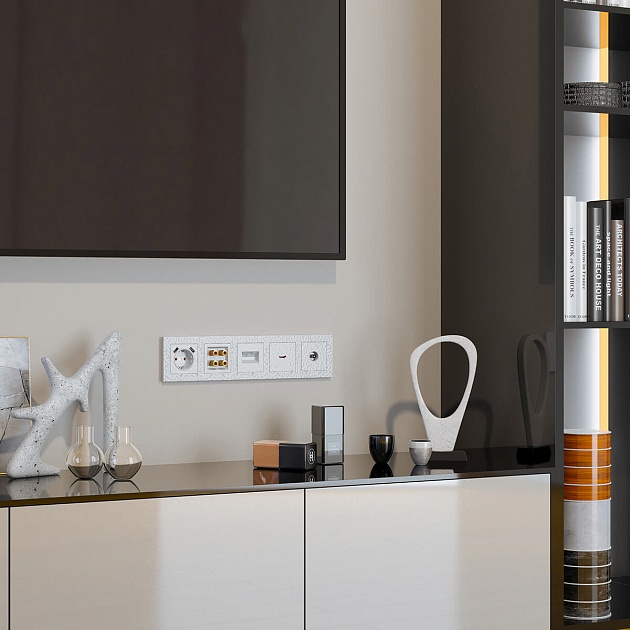 Акустическая розетка Werkel Hammer х4 белый W1285001 4690389163104 изображение 2 Акустическая розетка Werkel Hammer х4 белый W1285001 4690389163104 Фото № 2