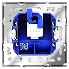Розетка компьютерная встраиваемая Voltum S70 RJ45 кат.6, (белый глянцевый) VLS060101 2