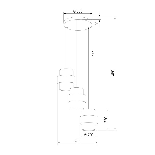 Подвесная люстра TK Lighting 6018 Calisto Фото № 2
