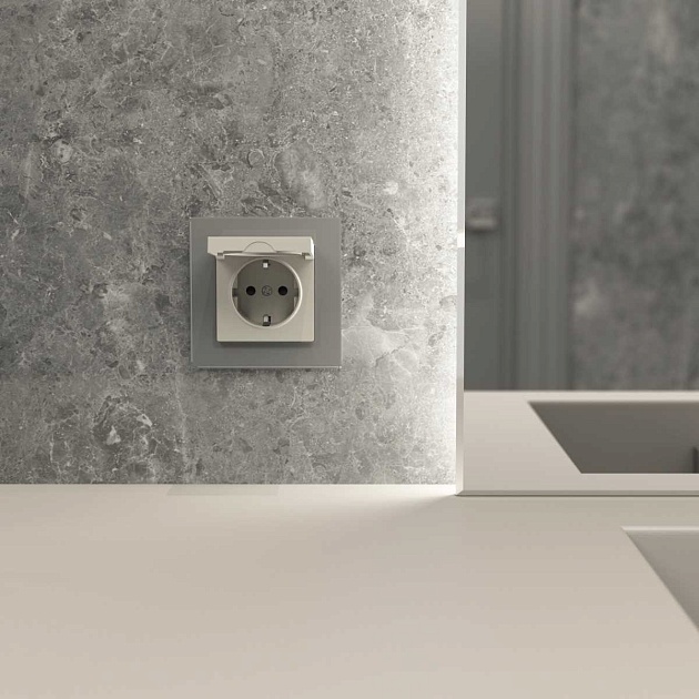 Розетка с заземлением (дымчатый) W1271004/ a069462 Фото № 5