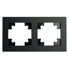 Рамка 2-постовая Stekker Катрин черный матовый GFR00-7002-05М 49601