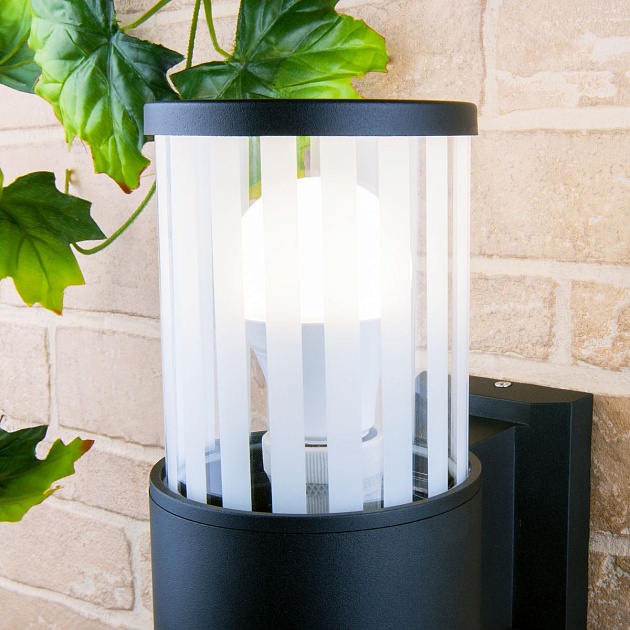 Уличный настенный светильник Elektrostandard 1410 Techno черный a048141 Фото № 3