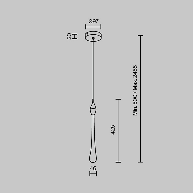 Подвесной светодиодный светильник Modelux Modestyle MS.88920.1 GD изображение 2 Подвесной светодиодный светильник Modelux Modestyle MS.88920.1 GD Фото № 2