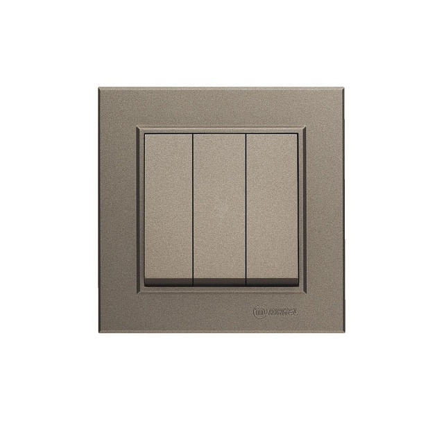 Выключатель трехклавишный Makel Karea 56052091 Фото № 1