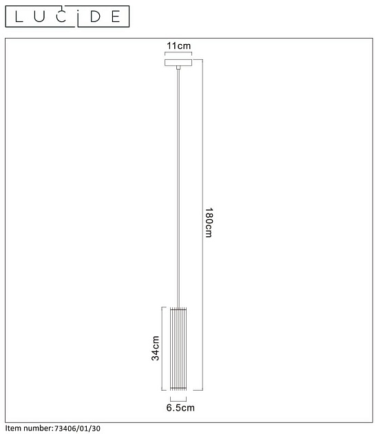 Подвесной светильник Lucide Lionel 73406/01/30 Фото № 6