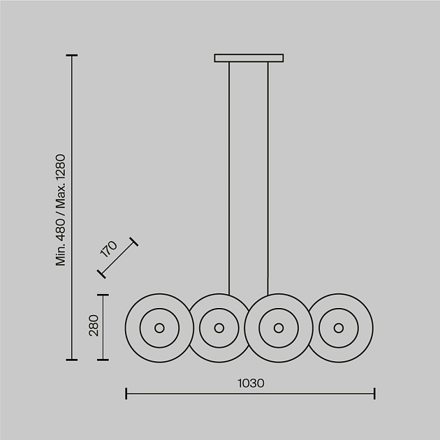 Подвесной светильник Maytoni Aster MOD007PL-08G1 Фото № 5