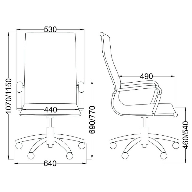 Офисное кресло AksHome Opera чёрный, армированная сетка 65441 Фото № 2
