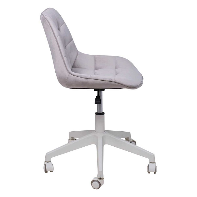 Поворотное кресло AksHome Carolyn велюр, серый 91957 Фото № 14