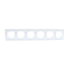Рамка 6-постовая Mono Electric Despina белый 102-190000-166