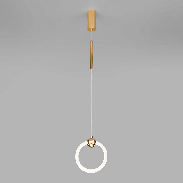 Подвесной светодиодный светильник Eurosvet Rim 90165/1 золото изображение 4 Подвесной светодиодный светильник Eurosvet Rim 90165/1 золото Фото № 4