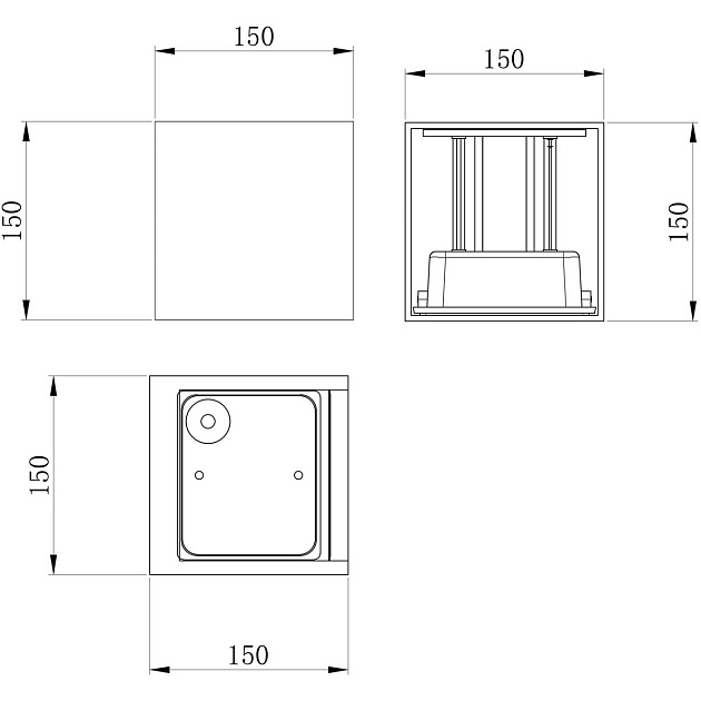 Уличный настенный светодиодный светильник Maytoni Fulton O572WL-L20GR3K Фото № 2