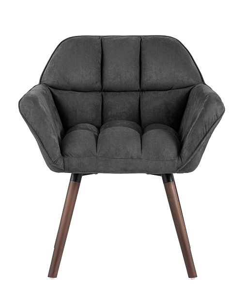 Кресло Stool Group Брайан замша темно-серый BRUYNE HY-54 изображение 7 Кресло Stool Group Брайан замша темно-серый BRUYNE HY-54 Фото № 7