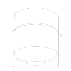 Потолочный светильник TK Lighting 3390 Space White 1